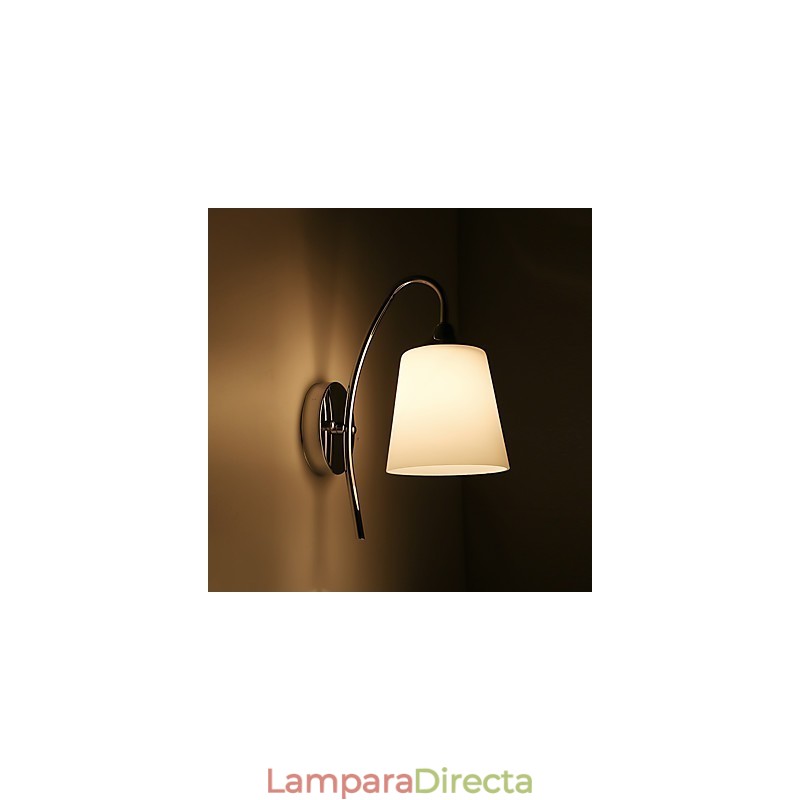 Apliques de pared con luz ambiental y protección ocular con pintura contemporánea moderna