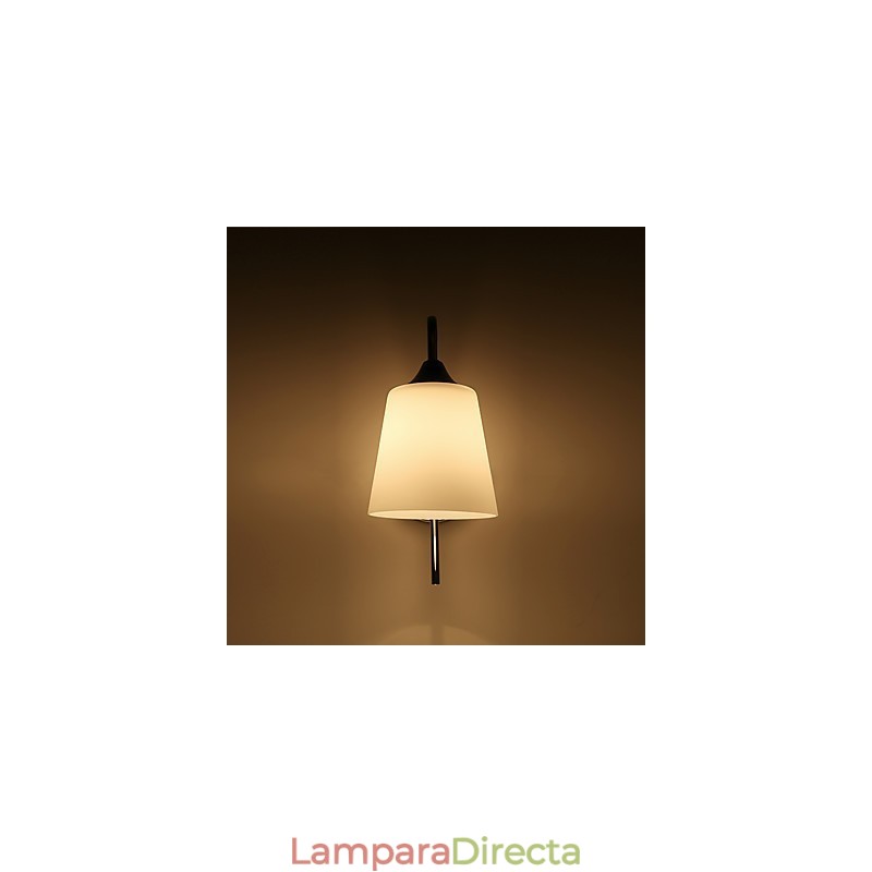Apliques de pared con luz ambiental y protección ocular con pintura contemporánea moderna