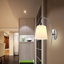 Apliques de pared con luz ambiental y protección ocular con pintura contemporánea moderna