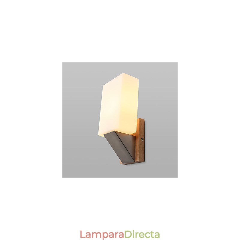 Apliques de pared con luz ambiental, acabado en óxido negro contemporáneo y moderno para protección ocular.