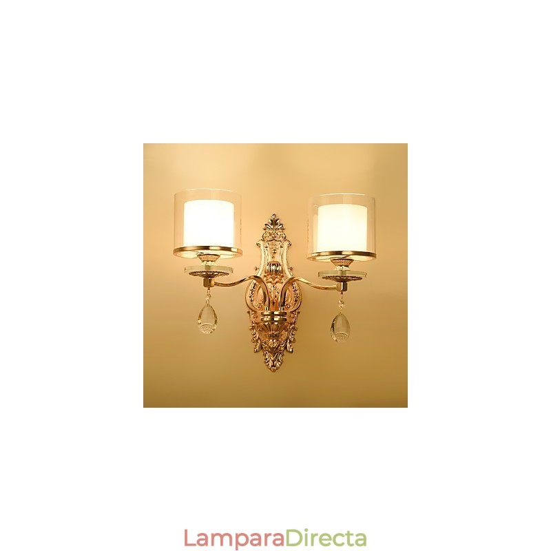 Apliques de pared con luz ambiental, modernos y contemporáneos, con acabado galvanizado, para protección ocular.