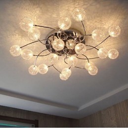 Lámparas de techo circulares simples Iluminación de lámpara de hierro