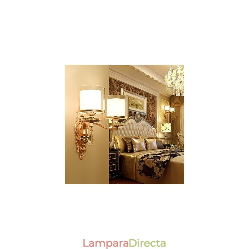 Apliques de pared con luz ambiental, modernos y contemporáneos, con acabado galvanizado, para protección ocular.