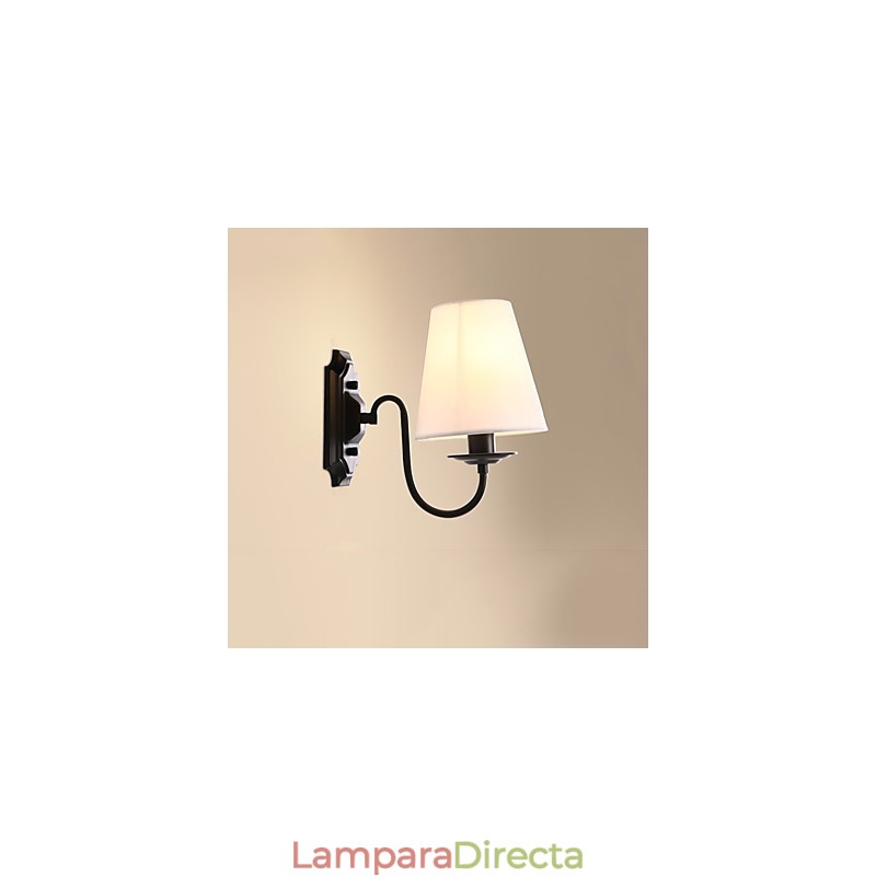 Apliques de pared con luz descendente y protección ocular con pintura contemporánea moderna