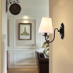 Apliques de pared con luz descendente y protección ocular con pintura contemporánea moderna