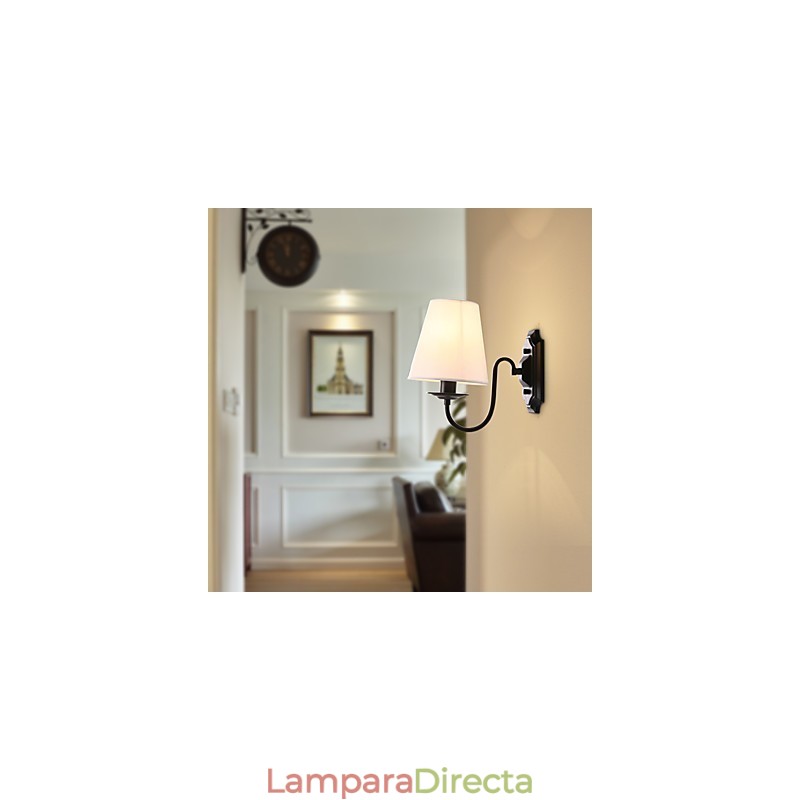 Apliques de pared con luz descendente y protección ocular con pintura contemporánea moderna