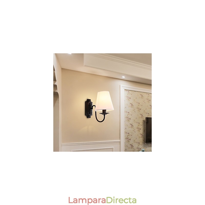 Apliques de pared con luz descendente y protección ocular con pintura contemporánea moderna