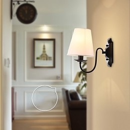 Apliques de pared con luz descendente y protección ocular con pintura contemporánea moderna