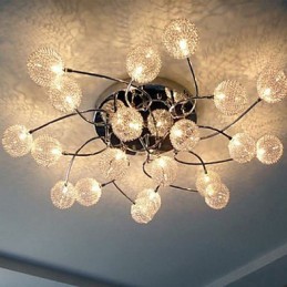 Lámparas de techo circulares simples Iluminación de lámpara de hierro