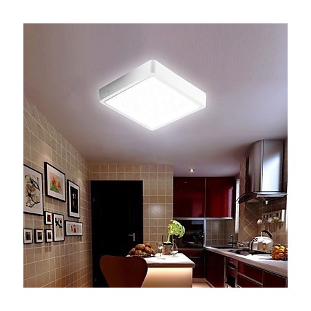 Lámparas empotradas blancas de 9 W, alta transmitancia de luz, sencillas y modernas. Lámparas empotradas blancas de 9 W, alta transmitancia de luz, sencillas y modernas.