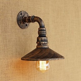 Apliques de pared con luz ambiental estilo mini con pintura retro rústica de estilo campestre.