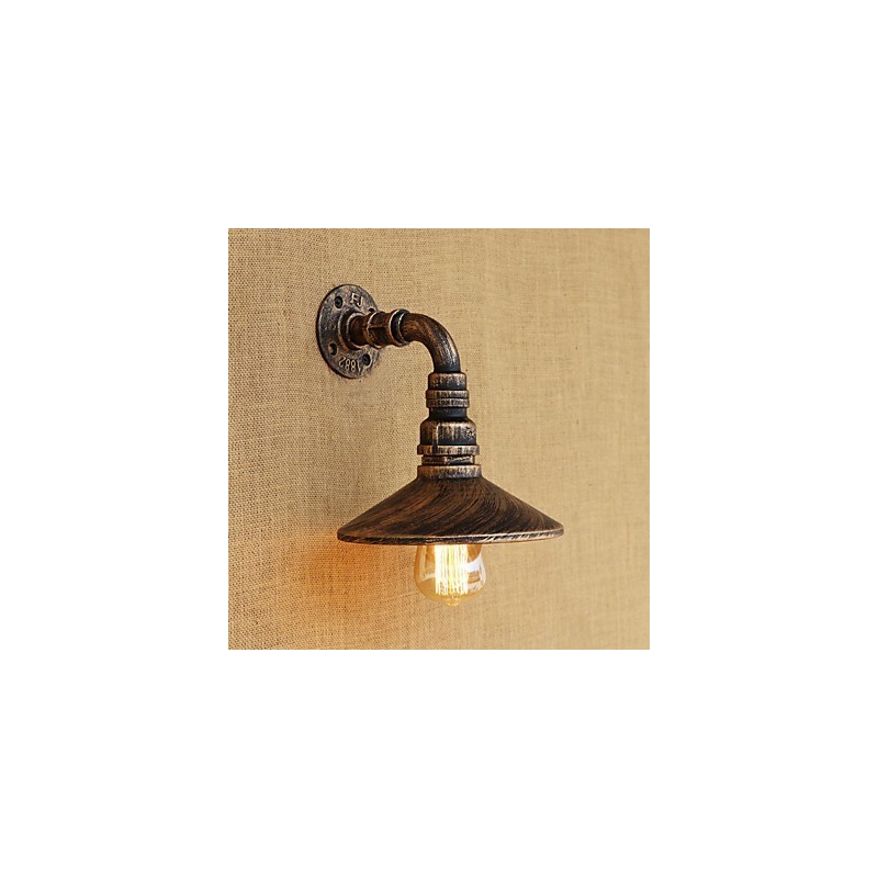 Apliques de pared con luz ambiental estilo mini con pintura retro rústica de estilo campestre.