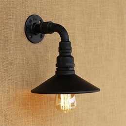 Apliques de pared con luz ambiental estilo mini con pintura retro rústica de estilo campestre.