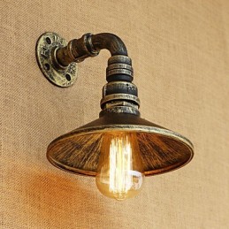 Apliques de pared con luz ambiental estilo mini con pintura retro rústica de estilo campestre.