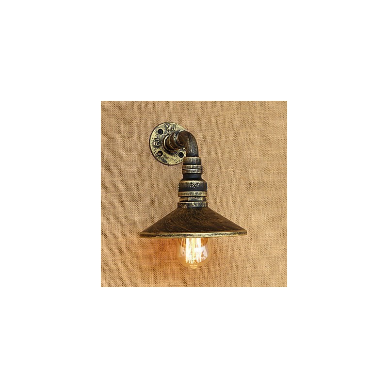 Apliques de pared con luz ambiental estilo mini con pintura retro rústica de estilo campestre.