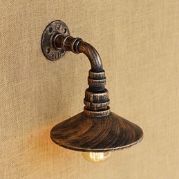 Apliques de pared con luz ambiental estilo mini con pintura retro rústica de estilo campestre.