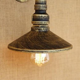 Apliques de pared con luz ambiental estilo mini con pintura retro rústica de estilo campestre.