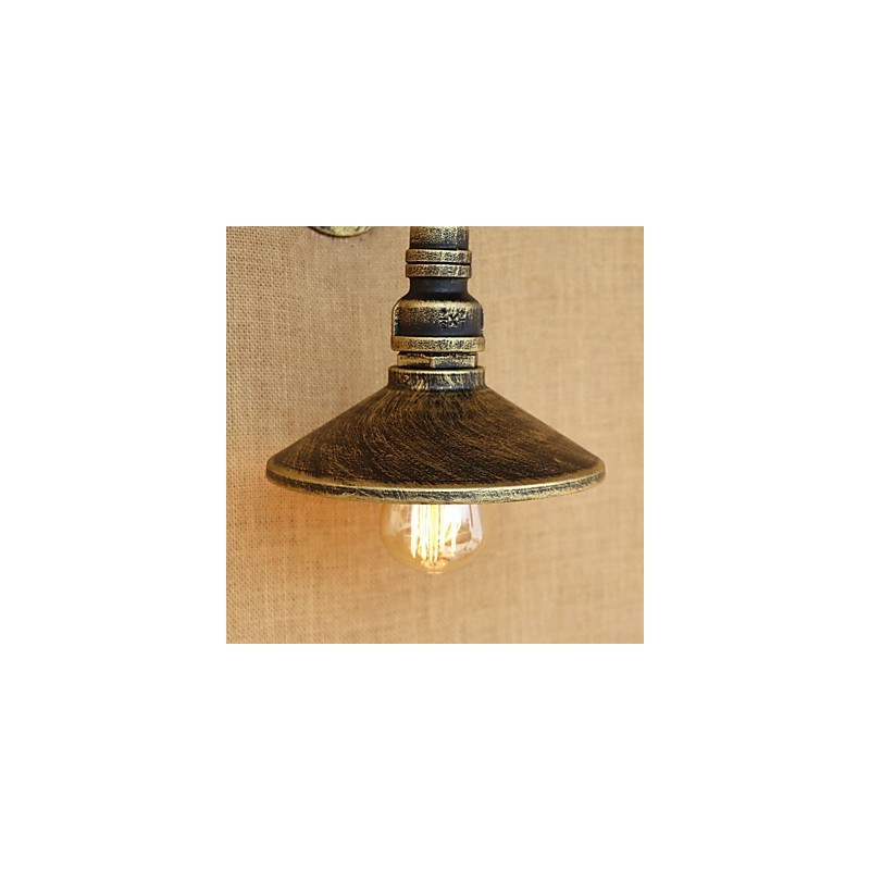 Apliques de pared con luz ambiental estilo mini con pintura retro rústica de estilo campestre.