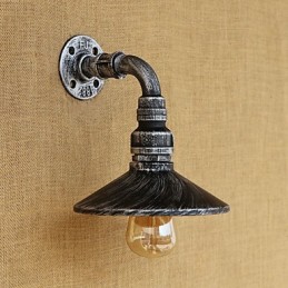 Apliques de pared con luz ambiental estilo mini con pintura retro rústica de estilo campestre.