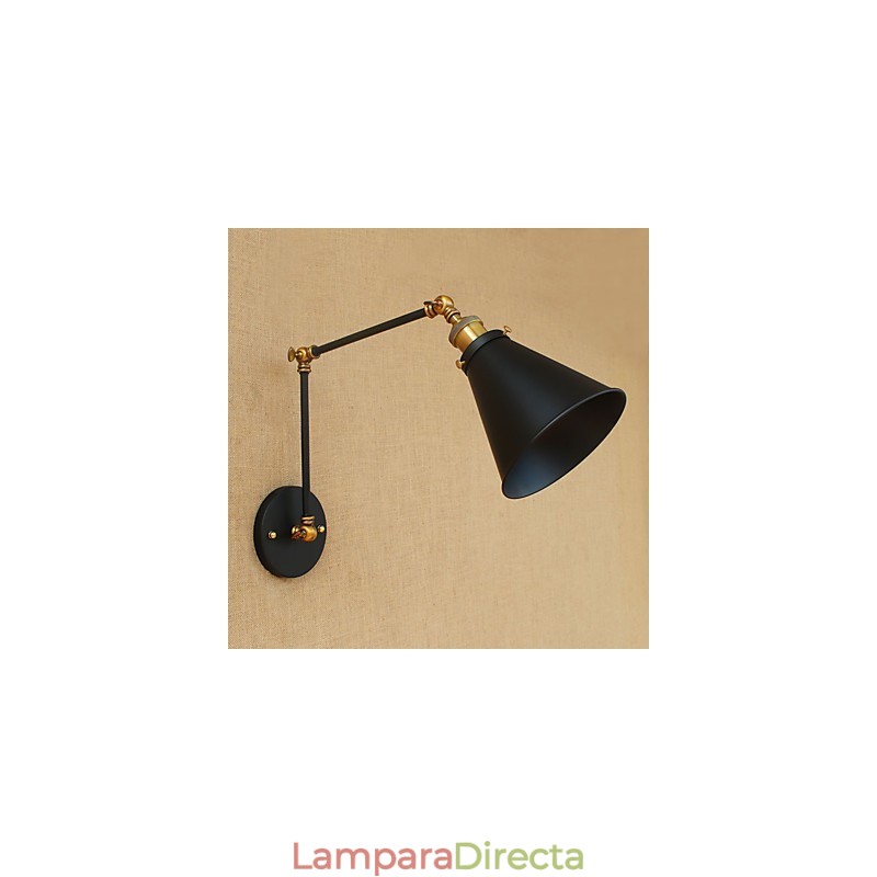 Característica de pintura rústica de estilo campestre para luz ambiental de brazo oscilante Luces de brazo oscilante