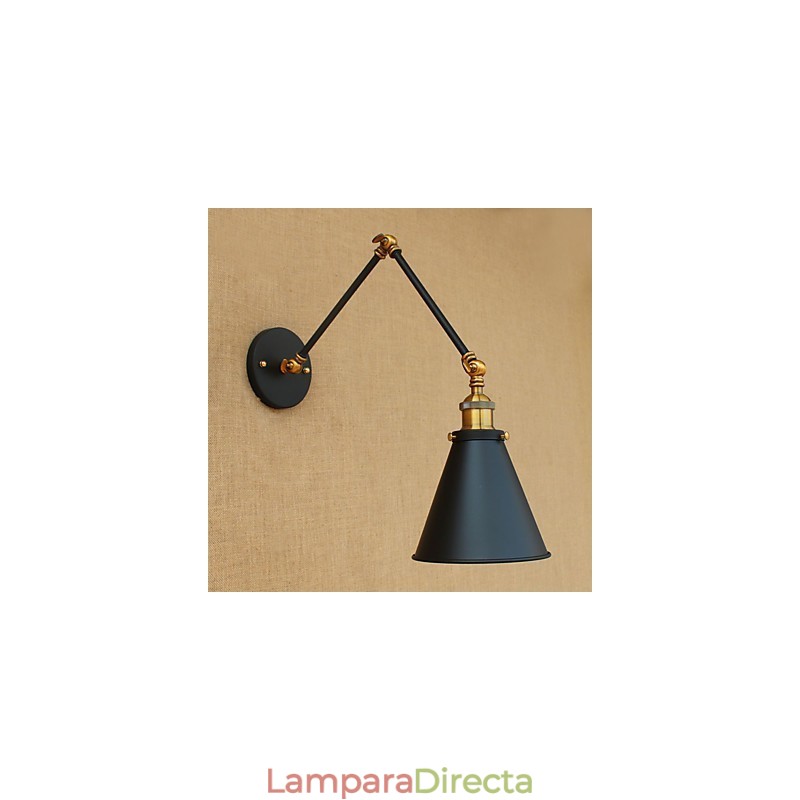 Característica de pintura rústica de estilo campestre para luz ambiental de brazo oscilante Luces de brazo oscilante