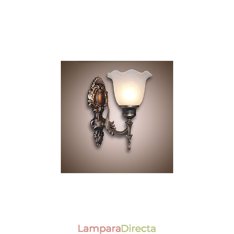 Lámpara de pared retro de estilo europeo, lámpara de pasillo de hotel, luz de pasillo, espejo, lámpara frontal, lámpara de cabecera de un solo cabezal