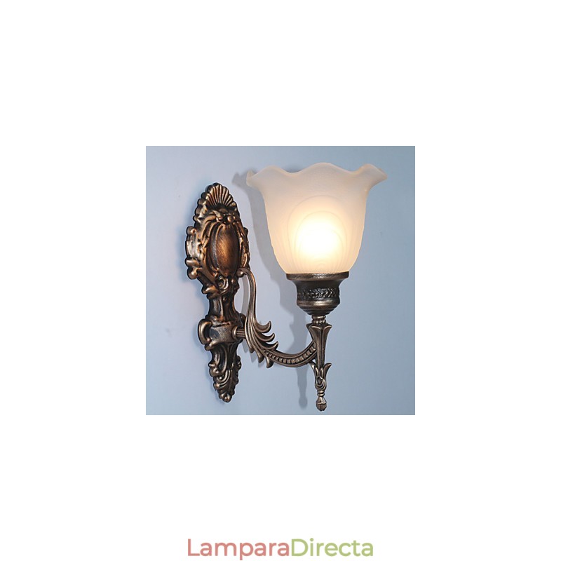 Lámpara de pared retro de estilo europeo, lámpara de pasillo de hotel, luz de pasillo, espejo, lámpara frontal, lámpara de cabecera de un solo cabezal