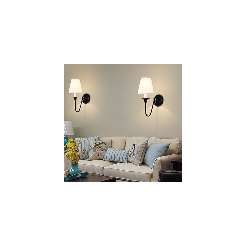 Apliques de pared con luz ambiental de estilo rústico Lodge con acabado en óxido negro para protección ocular.