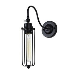 Lámpara de pared con pintura clásica tradicional rústica tipo cabaña para luces de pared empotradas.