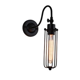 Lámpara de pared con pintura clásica tradicional rústica tipo cabaña para luces de pared empotradas.