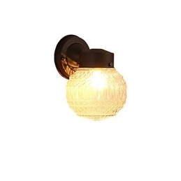 Aplique de pared con luz ambiental de estilo mini con acabado de óxido negro contemporáneo moderno