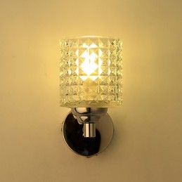 Pintura contemporánea moderna integrada para apliques de pared con luz ambiental.