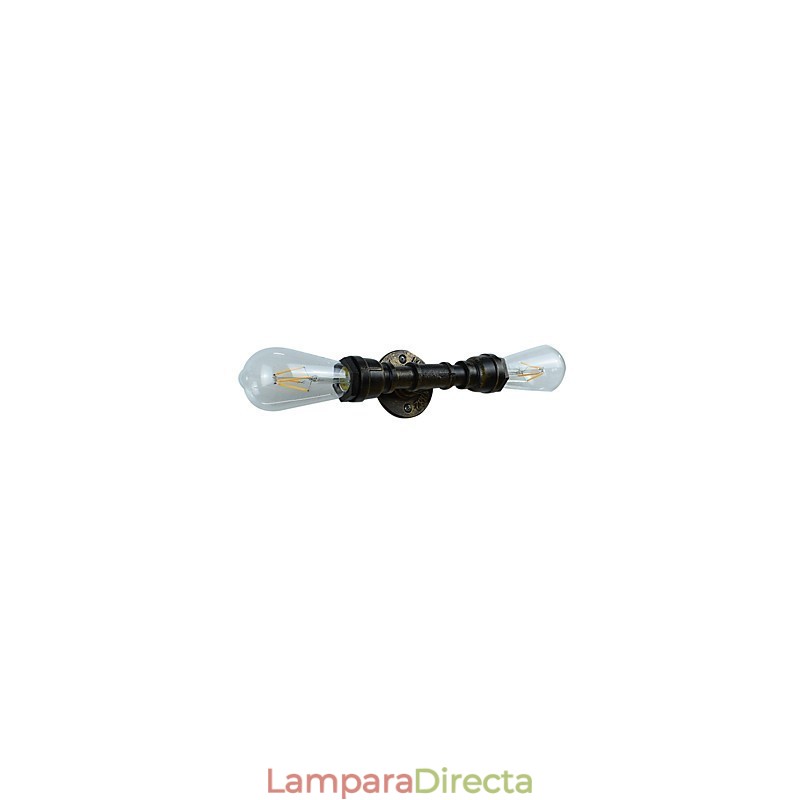 Aplique de pared rústico tradicional clásico de latón antiguo para luz ambiental.