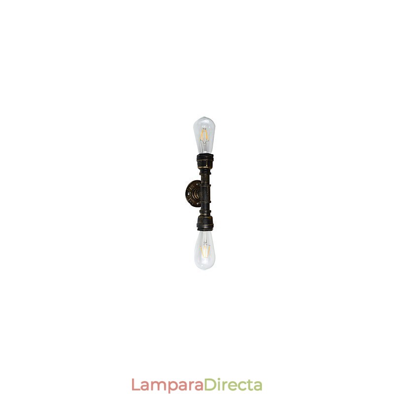 Aplique de pared rústico tradicional clásico de latón antiguo para luz ambiental.