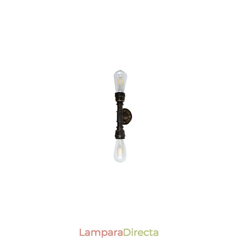 Aplique de pared rústico tradicional clásico de latón antiguo para luz ambiental.