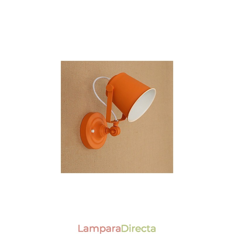 Lámpara de pared de acero pintado, estilo café americano negro, estilo retro, con sable de luz.