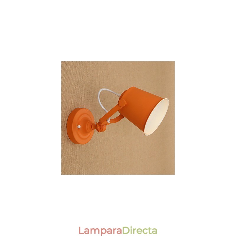 Lámpara de pared de acero pintado, estilo café americano negro, estilo retro, con sable de luz.