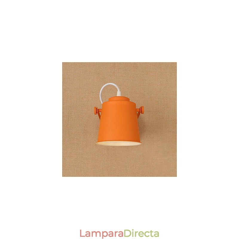 Lámpara de pared de acero pintado, estilo café americano negro, estilo retro, con sable de luz.