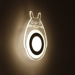 Lámpara de pared con función de pintura contemporánea moderna integrada para luz ambiental.