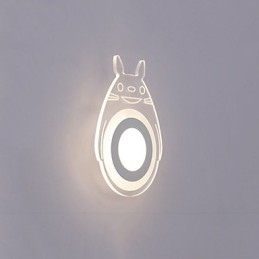 Lámpara de pared con función de pintura contemporánea moderna integrada para luz ambiental.