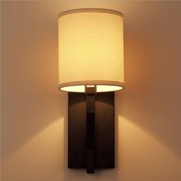 Pintura contemporánea moderna integrada para apliques de pared con luz ambiental.