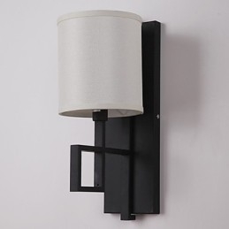Pintura contemporánea moderna integrada para apliques de pared con luz ambiental.