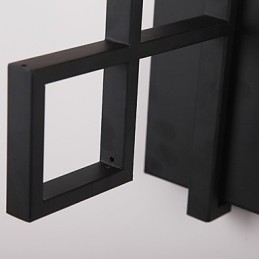 Pintura contemporánea moderna integrada para apliques de pared con luz ambiental.