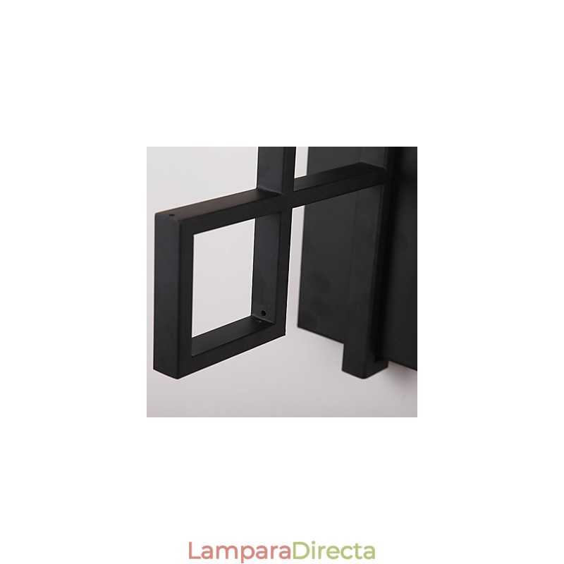 Pintura contemporánea moderna integrada para apliques de pared con luz ambiental.