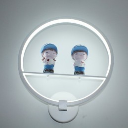 Lámpara de pared de aluminio para dormitorio de hotel, moderna y minimalista, para pasillo, decorativa, para habitación de niños.