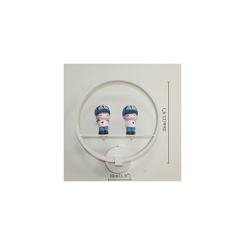 Lámpara de pared de aluminio para dormitorio de hotel, moderna y minimalista, para pasillo, decorativa, para habitación de niños.
