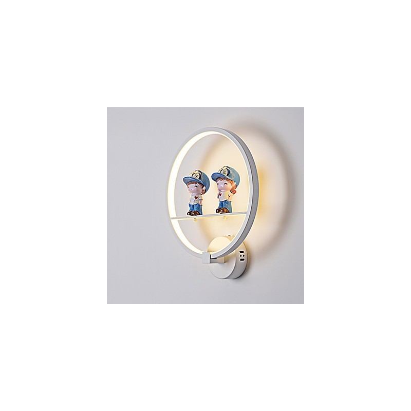 Lámpara de pared de aluminio para dormitorio de hotel, moderna y minimalista, para pasillo, decorativa, para habitación de niños.
