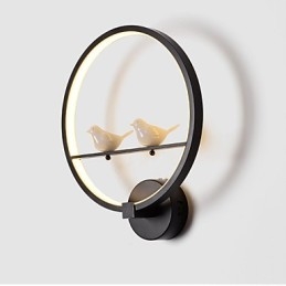 Lámpara de pared para dormitorio, lámpara de noche y personalidad creativa de la moderna lámpara de pared minimalista para pasillo y escalera circular.