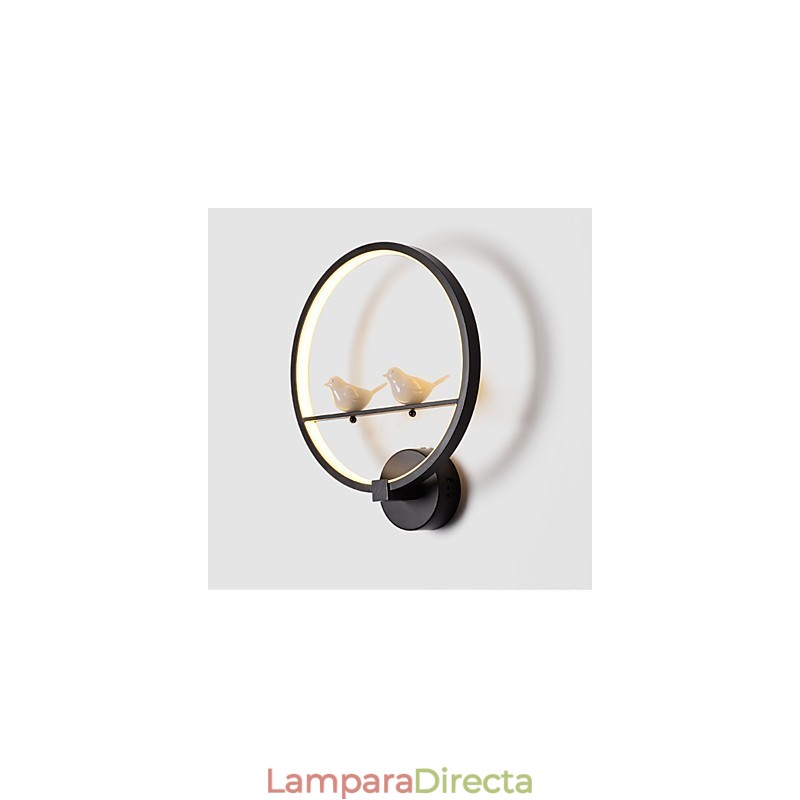 Lámpara de pared para dormitorio, lámpara de noche y personalidad creativa de la moderna lámpara de pared minimalista para pasillo y escalera circular.