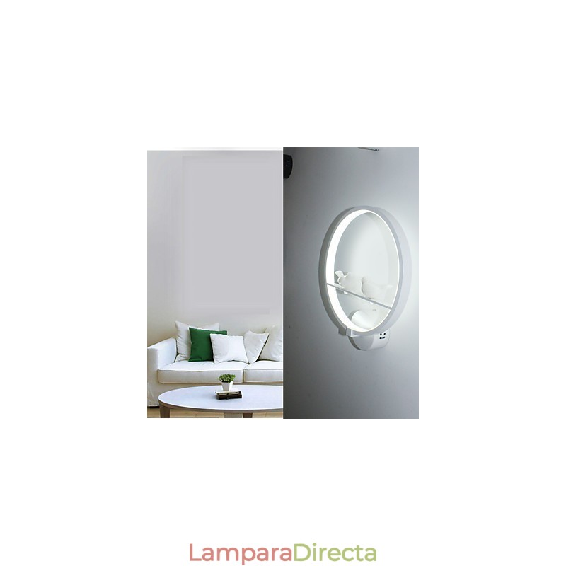 Lámpara de pared para dormitorio, lámpara de noche y personalidad creativa de la moderna lámpara de pared minimalista para pasillo y escalera circular.